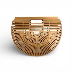 Arc Bamboo Tote Bag - Natural Tan